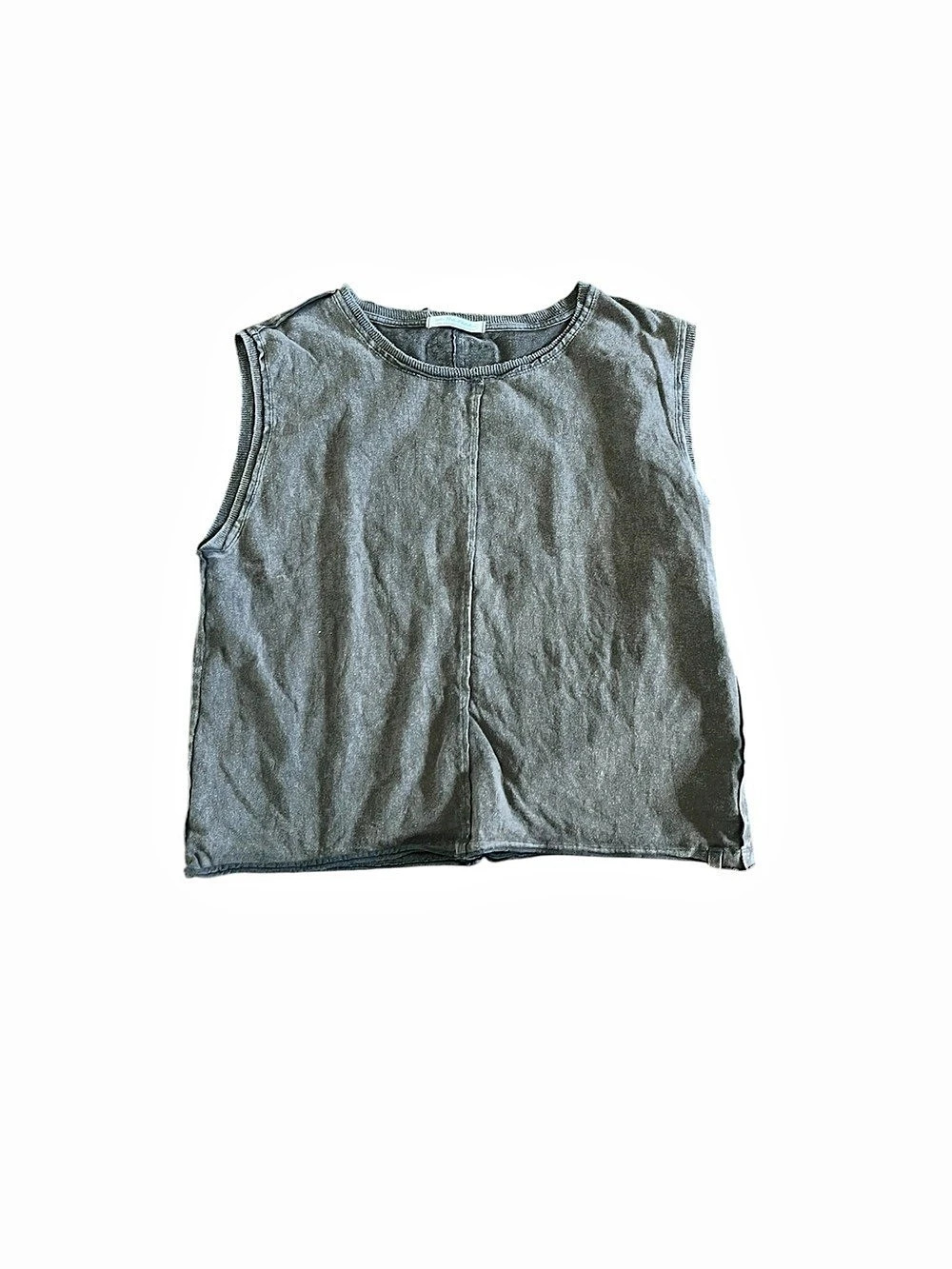 Free People Sleeveless Tank Top in Gray